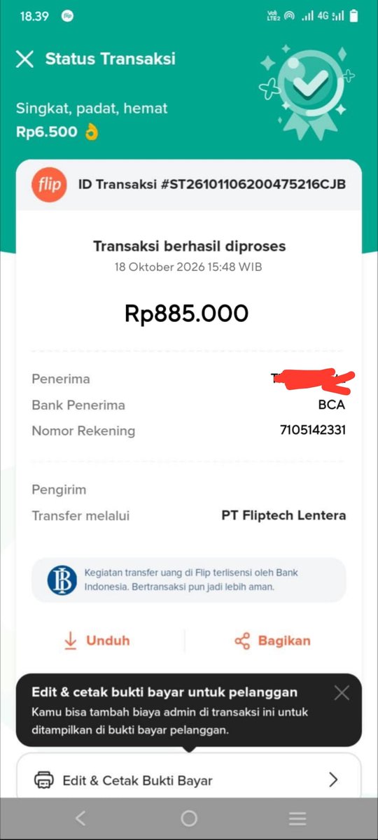 DEARNAJA3MKR's tweet photo. HELP REPOST / RETWEET

SCAMMER BUYER PAYPAL

dia kirim bukti tf palsu ke aku, seharusnya dia tf Rp 885.000 tapi malah tf 885 perak. :)

aylunewaldorfs@gmail.com
081230691682
085816366280
001901183164508 BRI
nama : ELA https://t.co/YTw7czsJ3z