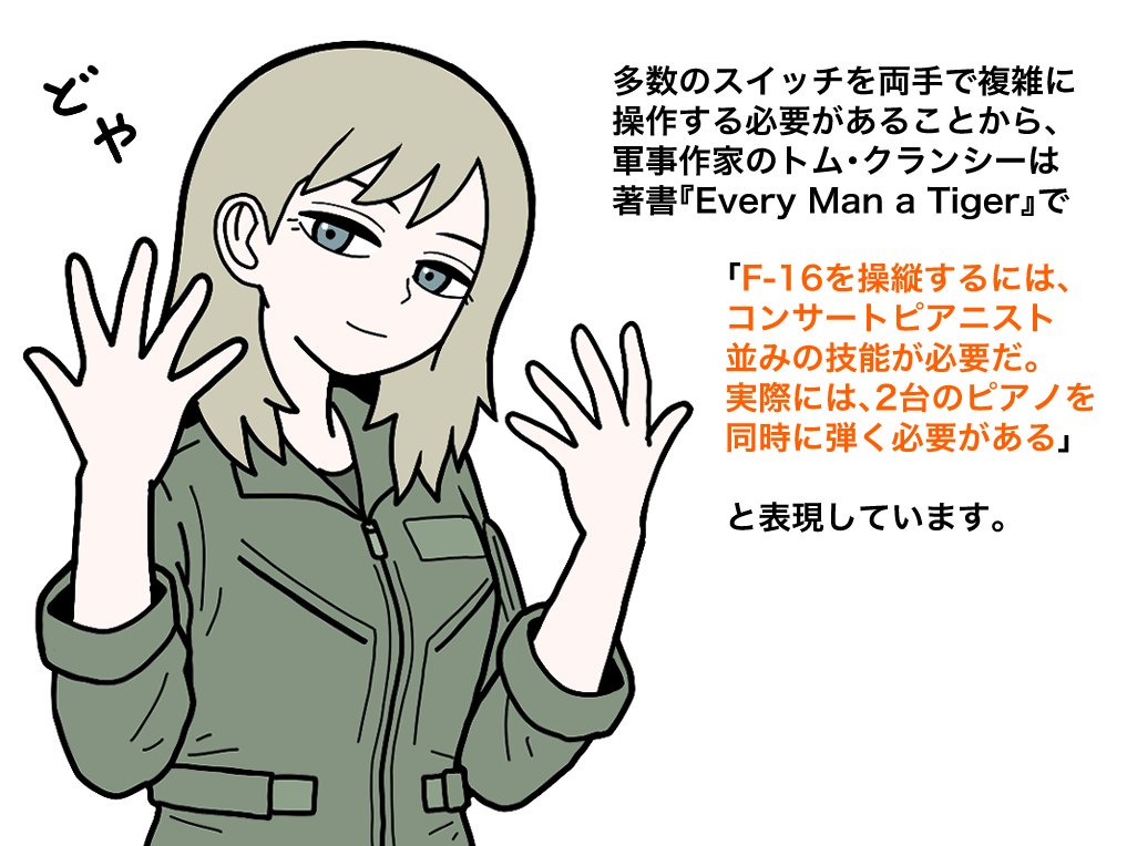 jpg2t785's tweet photo. 現代戦闘機はピアニストのように操縦する

HOTAS https://t.co/qjsZsxH9e1