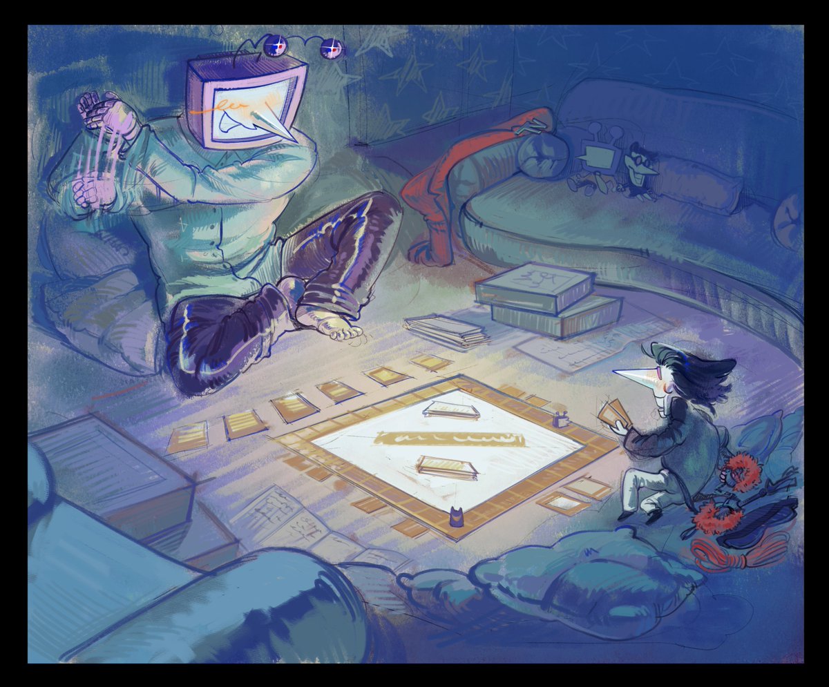 check__cheese_'s tweet photo. — Day 18 : Gamenight !

☆ #spamtennatober2026 ☆ https://t.co/WSK9tDyiME