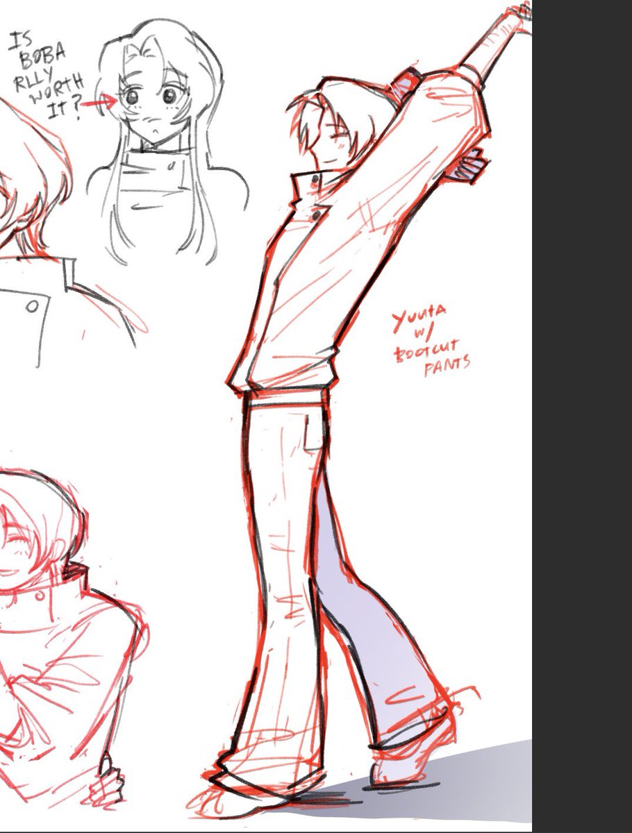 qwe000fart's tweet photo. Consider: yuuta with flared/bootcut pants 

#jjk #itaokko https://t.co/p3RoyEnqcT