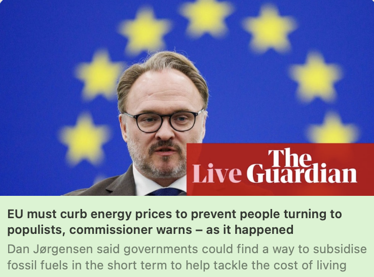 BjornLomborg's tweet photo. This European politician spent most of his political career making energy in the EU among the costliest in the world

And now, to prevent people from turning to populists and extremists (not voting for him) — he's finally focused on making energy cheap

https://t.co/lGg1ESQ4Sd https://t.co/swQAXX4lQK
