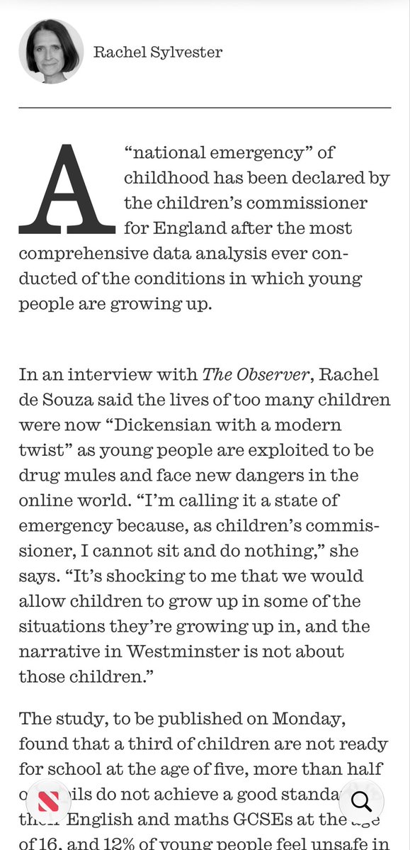 progressScots's tweet photo. @ScottishLabour https://t.co/tdsGXd84MC

Look at this damming report due out tomorrow. A national Emergency has been declared by the children’s commissioner. What an absolute disgrace. How Westminster has failed the new generation and child welfare. https://t.co/YUaZIm1y19