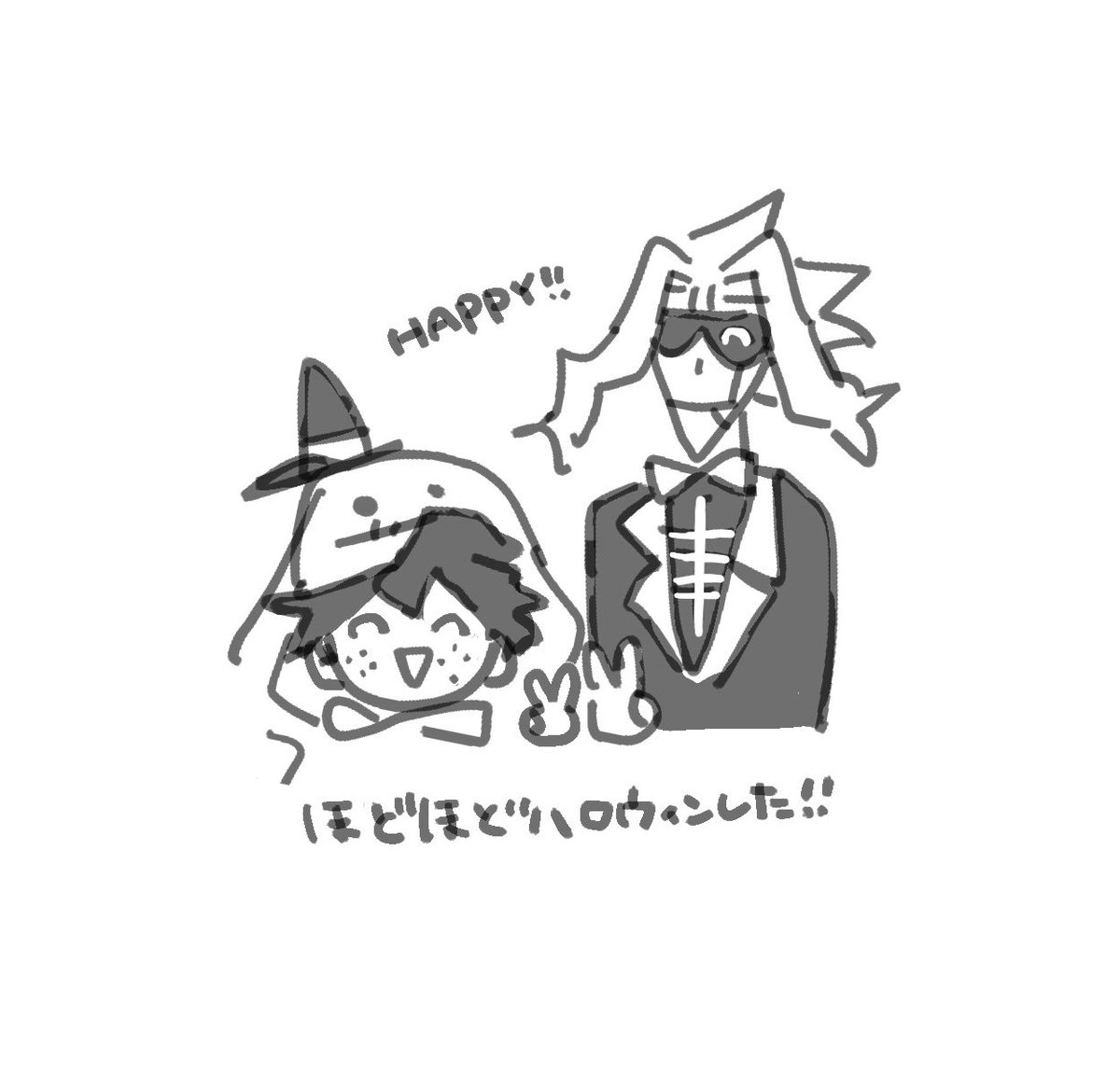 2hi_j's tweet photo. 不器用ハロウィン🎃 https://t.co/Yvpdbx8qy1