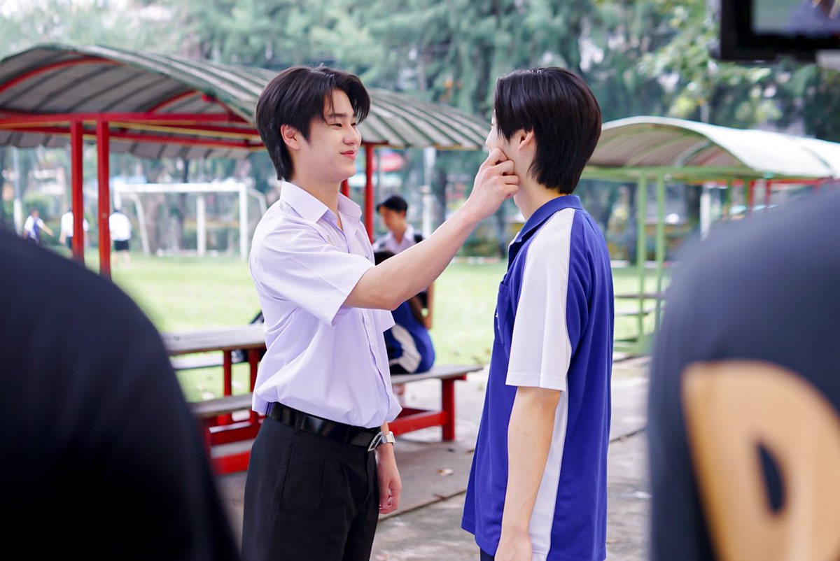 GoodBoySeries's tweet photo. [Q23] มวลของประธานและน้องจิดูเหมือนจะหวานขึ้นทุกคิว พี่ฟินพี่ฮ๊อบ🤭🤭🤭

#GoodBoySeries 
#GMMTV
@lukepeemsan @mickmetas https://t.co/m4o7ab6Kt5