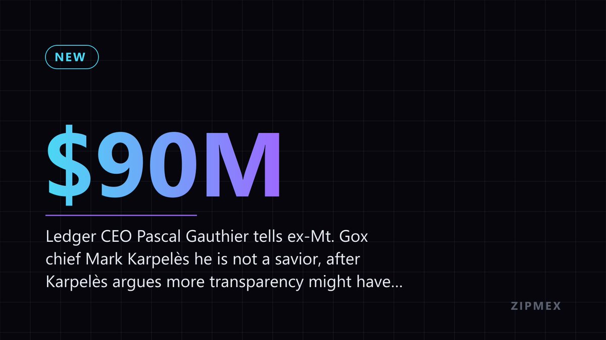 zipmexnews's tweet photo. NEW: Ledger CEO Pascal Gauthier tells ex-Mt. Gox chief Mark Karpelès he is not a savior, after Karpelès argues more transparency might have averted over $90M in damage from tampered Ledgers. https://t.co/4BW5DACD3v