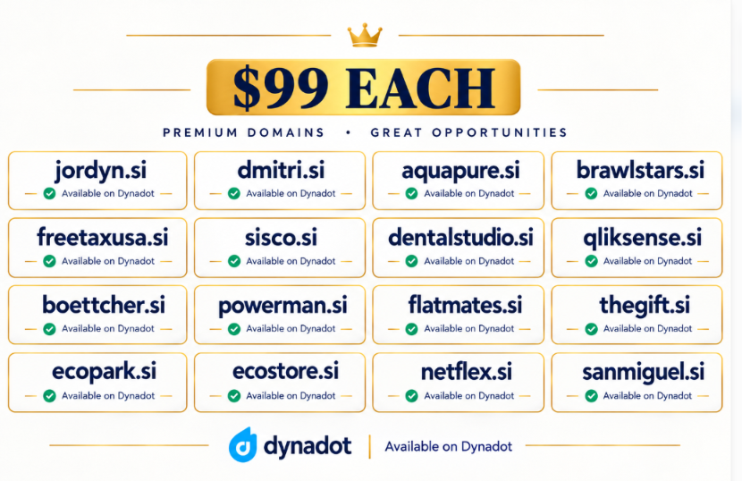 ArinKhandelwal7's tweet photo. 🔥 Premium .si Domains — Just $99 Each!

Available on Dynadot. DM to grab yours! 💎

#Domains #DomainNames #DomainInvesting
#Si #SiDomain #Domainforsale #FlyingCar https://t.co/V9yt9HEKTx