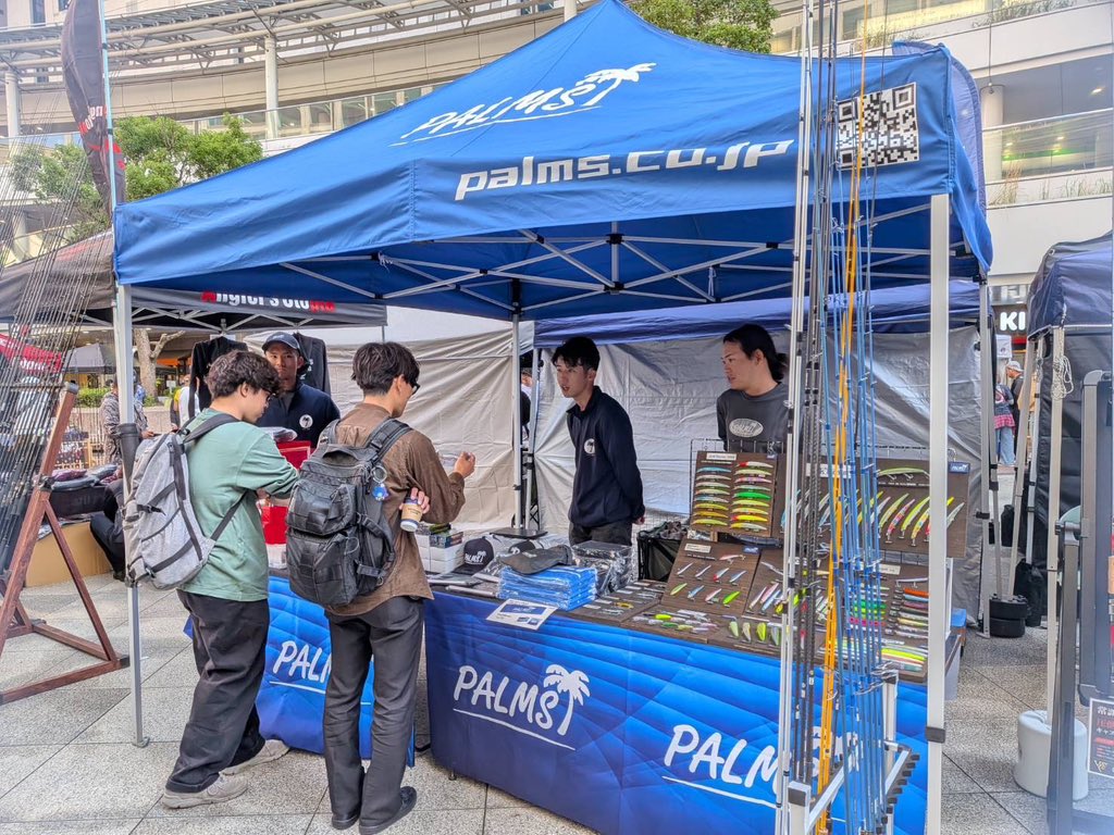 palms_japan's tweet photo. キャスティング品川シーサイド
シーバスフェスタ2026閉幕しました。
パームスブースにお越しいただいた皆様ありがとうございました!
#シーバスフェスタ2026
#palmsfishing https://t.co/omYWZc8F0f