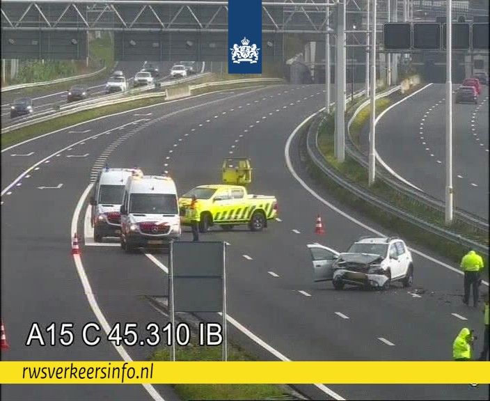 Onderzoek naar ongeval op A15 bij Spijkenisse