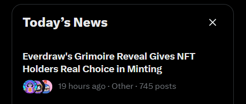 LoveCrypto15's tweet photo. This is the type of news I wanna see on my TL!
Proud to be part of the @Everdraw_RPG team ✨ https://t.co/ucH7Nd7Rsp
