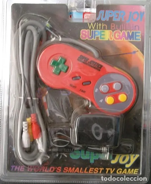 401_db's tweet photo. Today's random choice from Unauthorizon!
Brand: SUPER JOY
Name: SUPER JOYSTICK
*With Built-in SUPER GAME
Model: unknown
Region: unknown
#Famicom/#NES based plug and play, released by unknown supplier.
https://t.co/oigLG1bJbH
#famiclone #bootlegconsole #retrogame https://t.co/pI4EOfTFRc