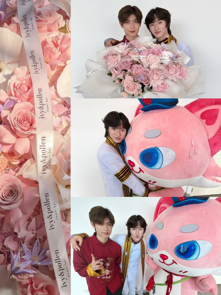 nch2811's tweet photo. ภูมิใจเนอะ น้องก้องชุดครุย ช่อดอกไม้ช่อใหญ่ มี 2โทมาร่วมยินดี 🥹💖🦊🍓🚂

#Thomaskong #MrToky https://t.co/283qhiGEy4