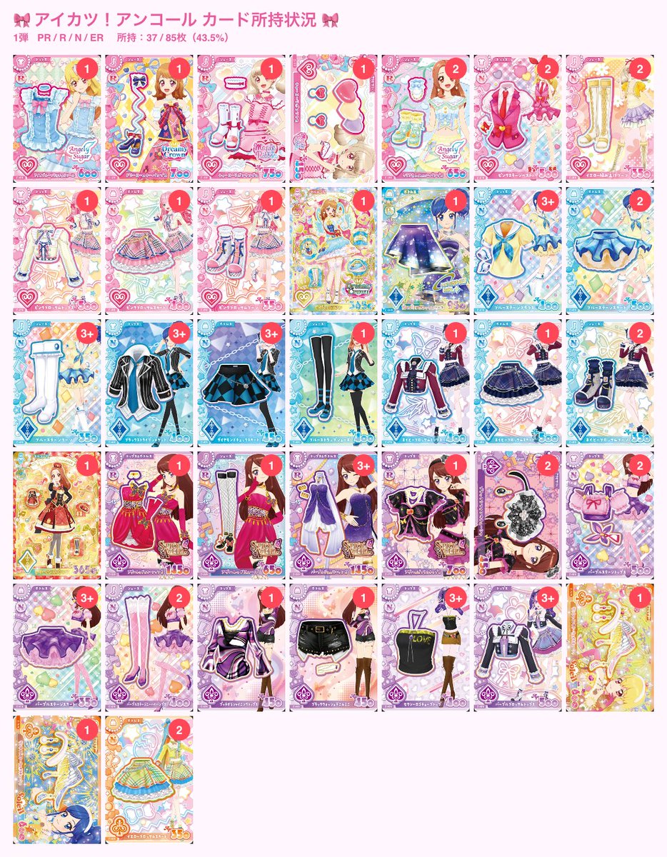 _desuwalome's tweet photo. 《交換/買取/譲渡》アイカツ アイカツカード アイカツアンコール  

〈譲〉画像一枚目
〈求〉画像二枚目/旧アイカツカード/希望額

画像三枚目をお読みください。お気軽にお声掛けください( ᴗ͈ ᴗ͈)”よろしくお願いいたします。 https://t.co/adr0kQ1xkp