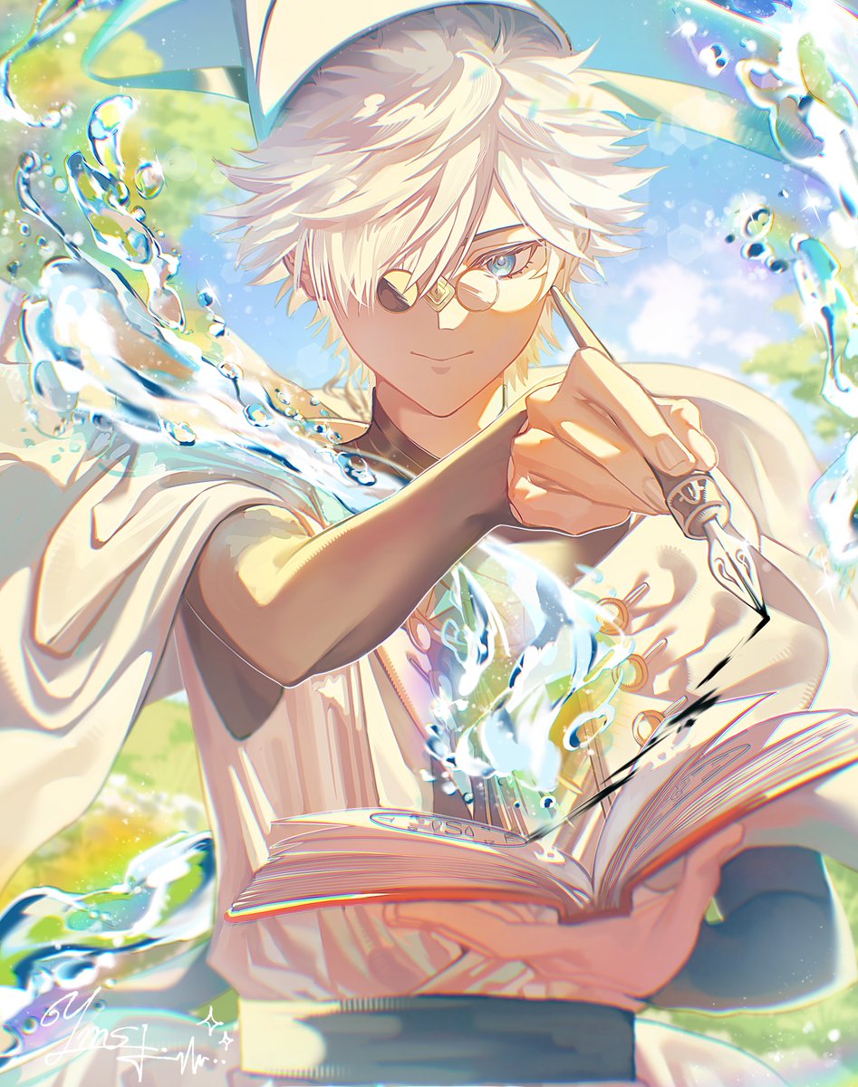 yorumesi_j's tweet photo. キーフリー先生

 #とんがり帽子のアトリ絵 #Δ帽子 https://t.co/peeOJVEviE