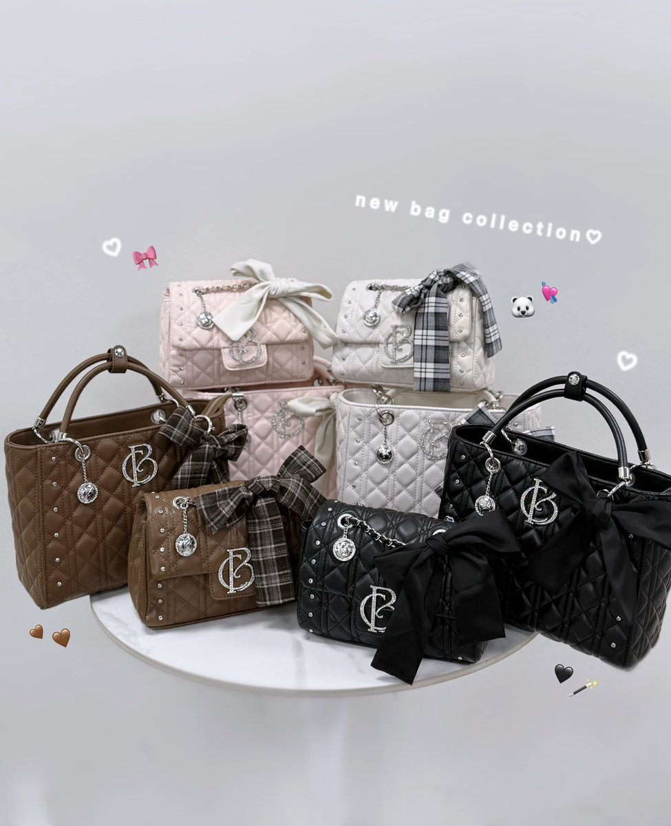 bellechan_zz's tweet photo. 𝑩𝒆𝒍𝒍𝒆 𝑪𝒉𝒂𝒓𝒎𝒆👜🎀
新作バッグコレクション可愛すぎT ˙̫ T💘

10/22(木) 12:00~✍🏻❤︎"⬇️
https://t.co/K8jpxMObMC pr https://t.co/FXyJkWfECX