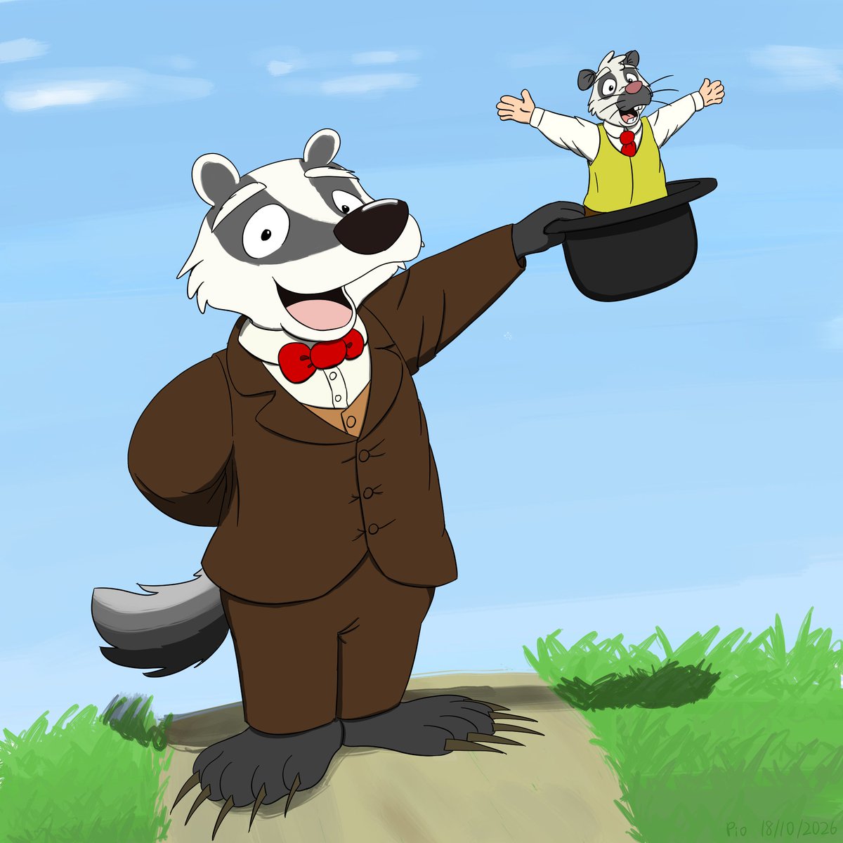 PioTheCloudRat's tweet photo. Since someone brought this up, why not make a nod to it? lol.
#art #furry #anthro #digitalart #cartoonart #badger #rat #cloudrat https://t.co/2LhzFoJ4Yz