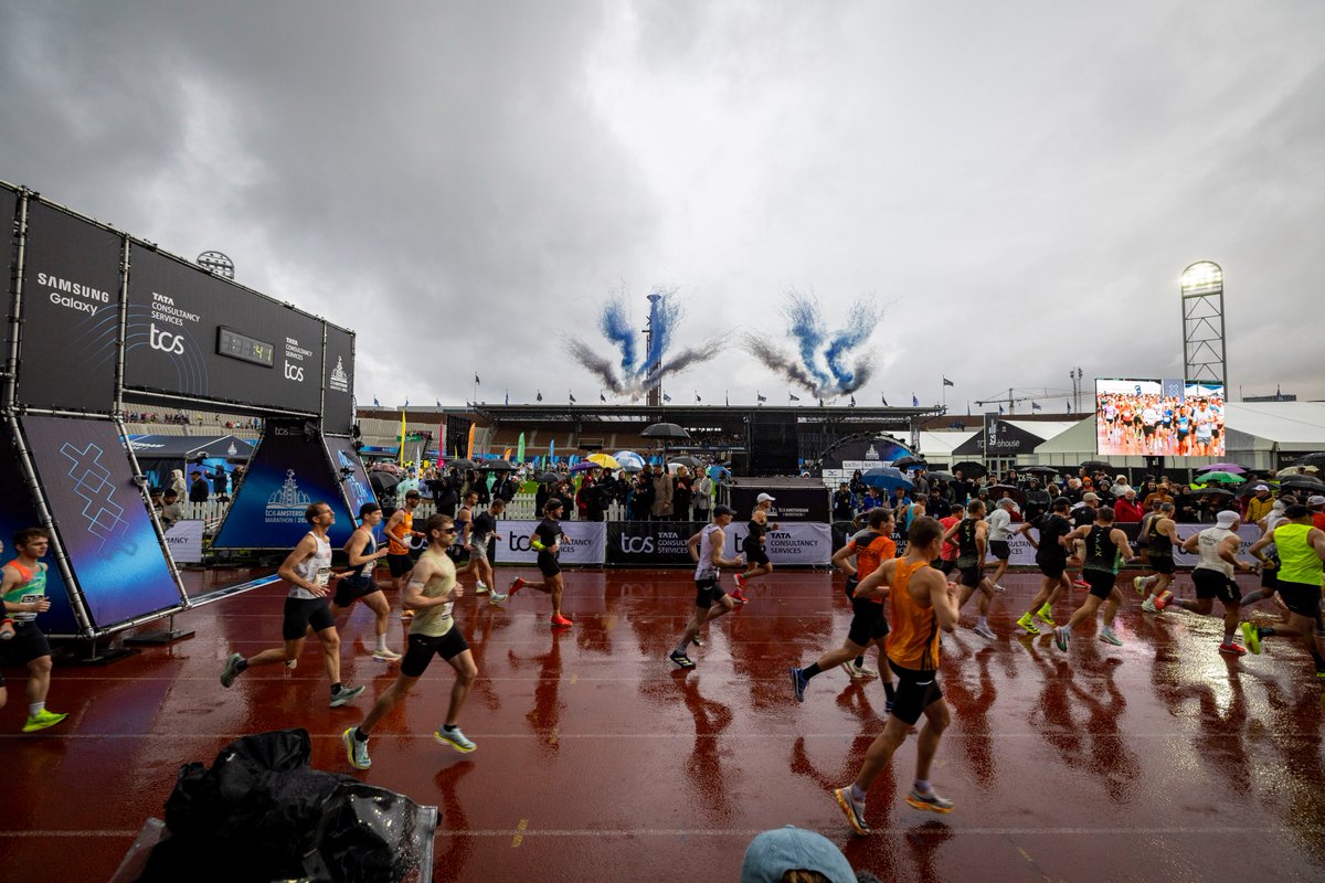 TCS_Europe's tweet photo. Today, Amsterdam belongs to the runners. The @TCSadammarathon 2026 is officially underway. Thousands of runners are taking on 42.195km through the streets of Amsterdam, Netherlands. We are with you for the long run. 

https://t.co/XbB7v0XOS5

#TCSAmsterdamMarathon #RunWithTCSinAmsterdam