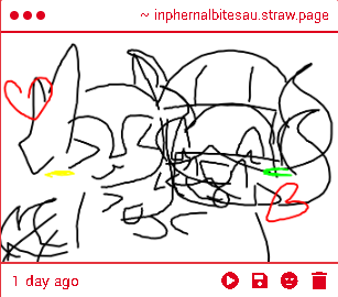 akusinsane's tweet photo. strawpage drawings!! THANK U ALL!
1. HELLO LITTLE ROCKET BNUUY AW AWWW
2. not quite sure who the one on the left is but i think i see boombox. dis is cutieful. LOOK AT THEM!
3. omg.hello skateswrd. TOday is a blessing THANK YOU
4. ouuuu slingshawt 😭😭😭its ok. i will take u in💖 https://t.co/xXroeYM7pK