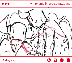 akusinsane's tweet photo. strawpage drawings!! THANK U ALL!
1. HELLO LITTLE ROCKET BNUUY AW AWWW
2. not quite sure who the one on the left is but i think i see boombox. dis is cutieful. LOOK AT THEM!
3. omg.hello skateswrd. TOday is a blessing THANK YOU
4. ouuuu slingshawt 😭😭😭its ok. i will take u in💖 https://t.co/xXroeYM7pK