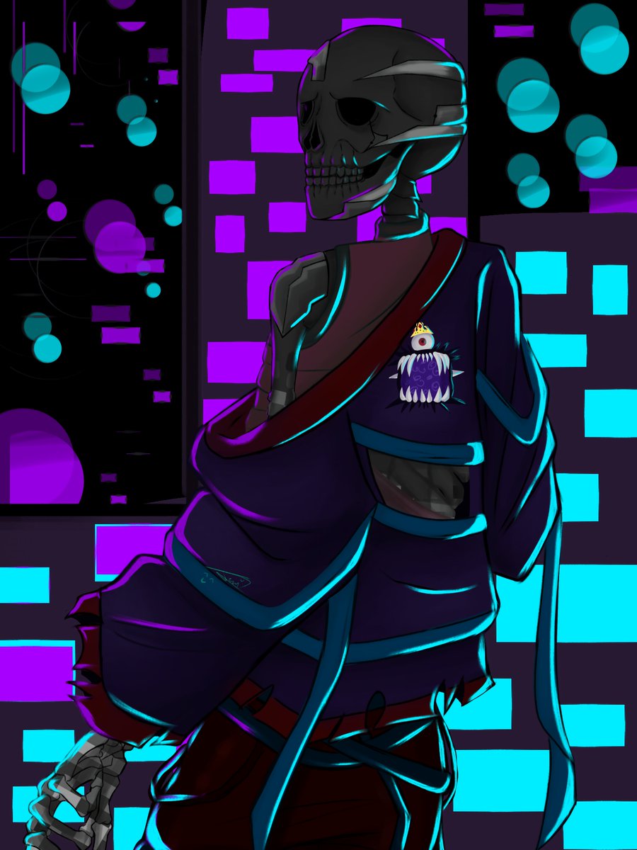 jeni_jaz_3_'s tweet photo. Día 18_ElRichMC cyberpunk
#Richtober2
Acá son casi las 5 am...
Pero lo tenía que subir 🖤 https://t.co/6ARk3CVcsD