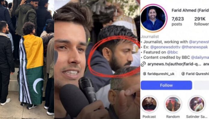 OpIndia_com's tweet photo. Pakistanis demand resignation of CEC Gyanesh Kumar during anti-India protest by Dhruv Rathee in London

https://t.co/mBNYLFZRum https://t.co/MPWycgrDLy