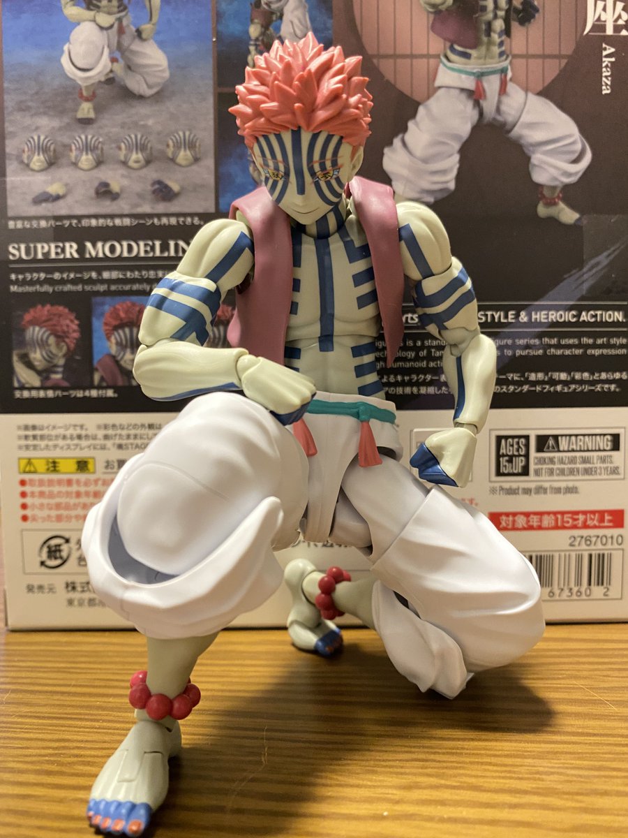 crossboneX001's tweet photo. S.H.フィギュアーツ猗窩座、可動の邪魔になるようなものが無いデザインというのもあって良く動く
表情パーツも5種あって手首も最低限だが色んなシチュを再現可能❗️
#鬼滅の刃
#猗窩座
#SHフィギュアーツ https://t.co/5Rz7aSWvoJ