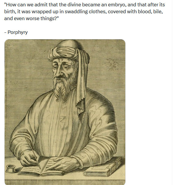 ThaddeusPapist's tweet photo. @oliverburdick What a pathetic "god" you have ! He shitted himself as an infant...🤣🤡

 A man can never be God, and you have to work on your threats because we are not afraid of your hell. https://t.co/NU8btIr6RI