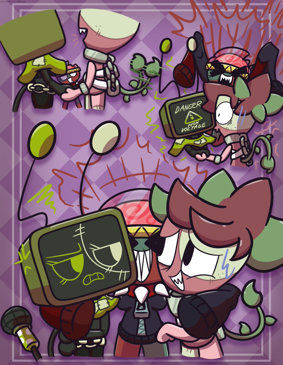 DeadhoundBlaze's tweet photo. The Triple Zs (or franken-toons) ✨
#DandysWorld #Sprout #Vee #Gigi https://t.co/veUObHfx1l