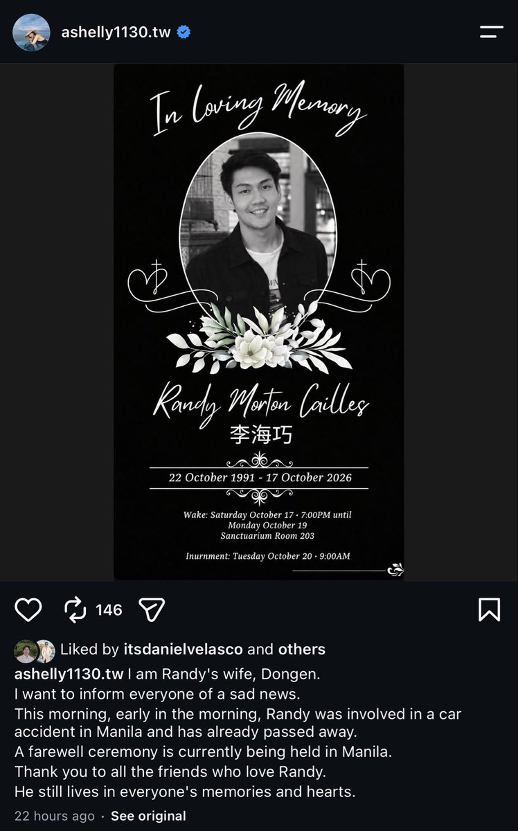 XchinoyMD's tweet photo. Omg. Randy See. 🥲 https://t.co/Ox4XB4J8eT