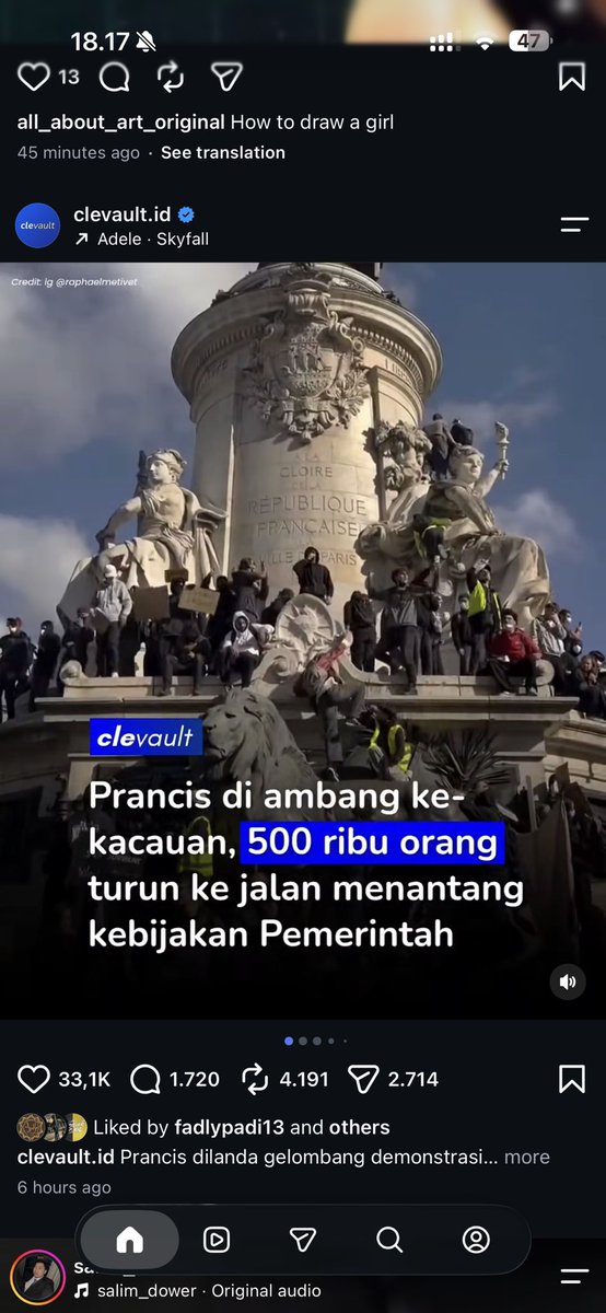 NOTASLIMBOY's tweet photo. 🤡: negara terbelakang, demo terus…

Prancis: https://t.co/2FxQversMd