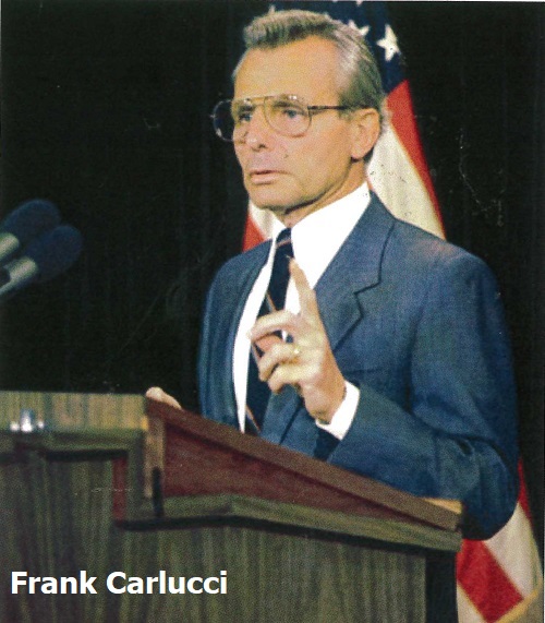 NWHOF's tweet photo. Former high school and college wrestler Frank C. Carlucci III, honored as an Outstanding American by the National Wrestling Hall of Fame in 1993, was born on October 18, 1930. https://t.co/2RE4f1Vfjv
