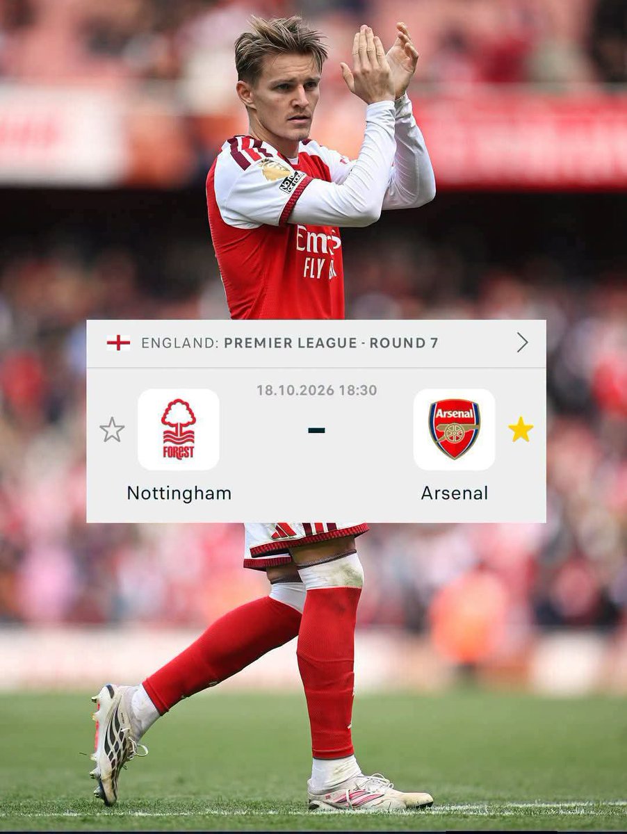 Henrylalas2's tweet photo. Who’s the FIRST name on your Arsenal team sheet against Nottingham Forest? https://t.co/OMGq4hMlqW