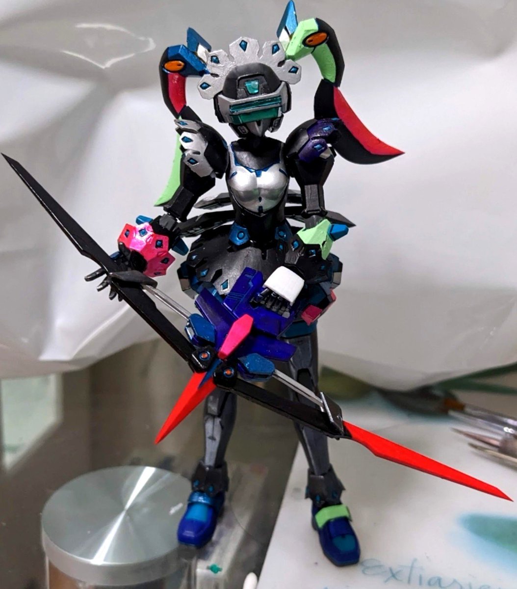 naxcp_u's tweet photo. 昔作ったものですが
オリジナルゲーミングカラーフェイです！なかなかクールにできました！自画自賛！😂
#VO電脳模型展示会
#フェイ・イェンオンリーオンライン展示デイ2026 https://t.co/9WUQgOnOeY