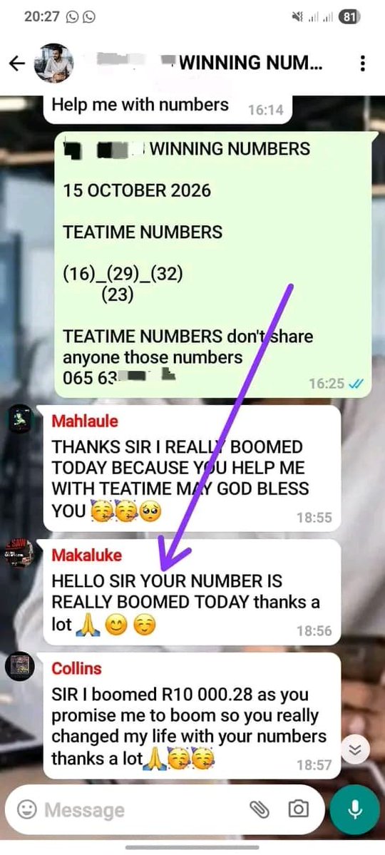 dlamini1111's tweet photo. Dm to get sure boom 🌺
 get straight winning numbers  here 
no scamming 
Lunchtime platform 
Teatime platform 
big boom we will never disappoint you!!! Making you win is our own priority!!! Registration is still on any time https://t.co/AEoFkKMAOn