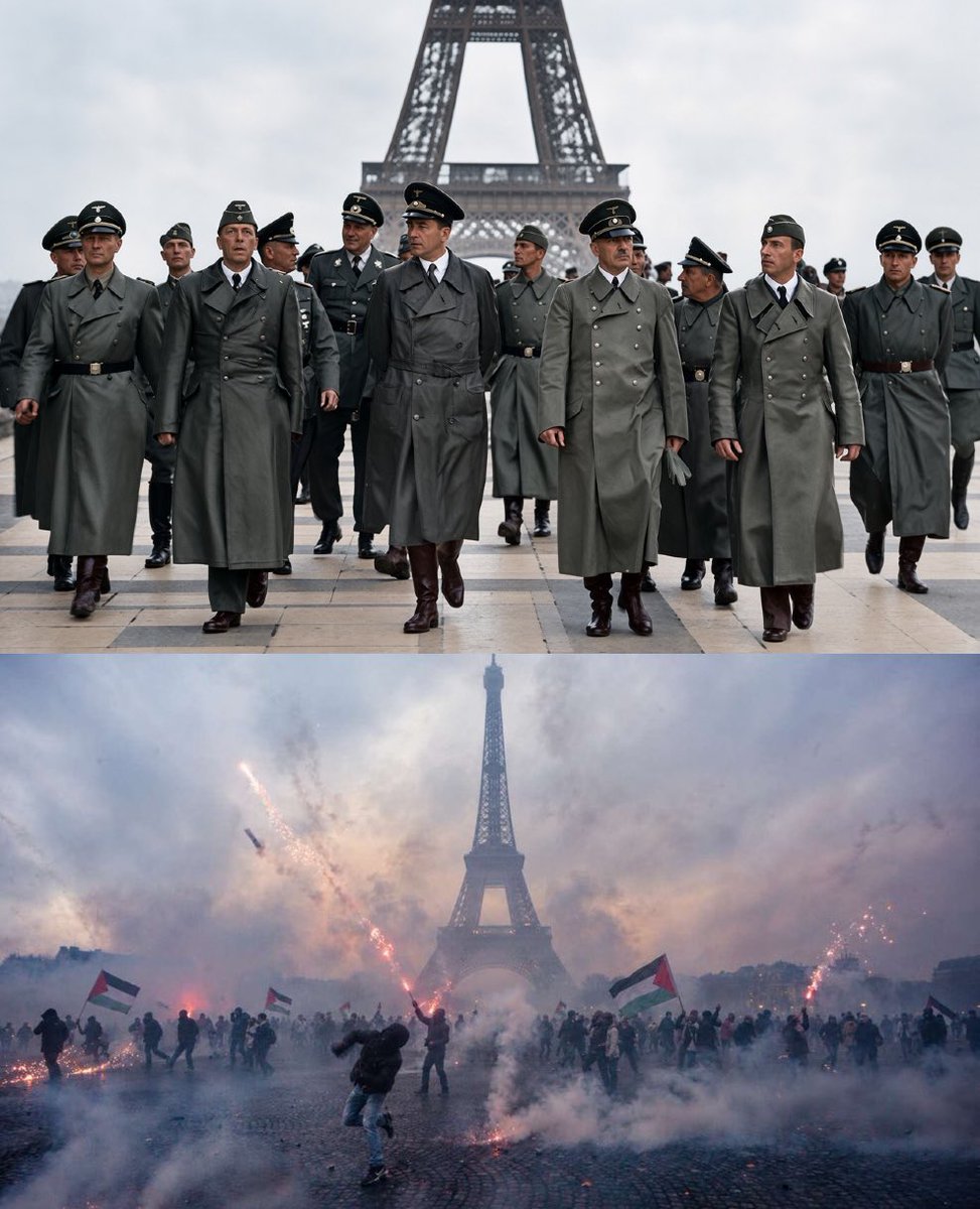 purgadeaseres's tweet photo. Paris con los Nazi vs Paris con los negros y quimbacabras. https://t.co/APuOtCAEHA