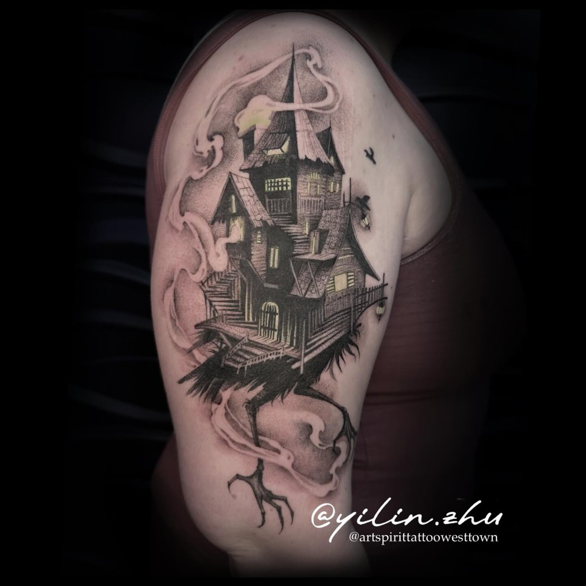 e_andersg448's tweet photo. Baba Yaga is gonna getcha
•
if you don’t book an appointment with us
@artspirittattoowesttown
•
Book your fully customized tattoo experience today. We create the design together with you and bring your vision to life. #babayagatattoo https://t.co/ev3FVANaXx