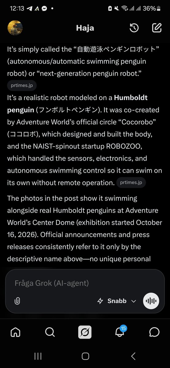 NotOptify3's tweet photo. $フンボ Artificial Humboldt Penguin

This is legit the only one that has the correct name with fees going to both people that made it

Grok confirmed cocorobo to be wrong

Ca: Fz33fXgpYQ1Q2Rv9iqTUs4MyJnviWhh84Fqatgjbpump https://t.co/d90IminLwH
