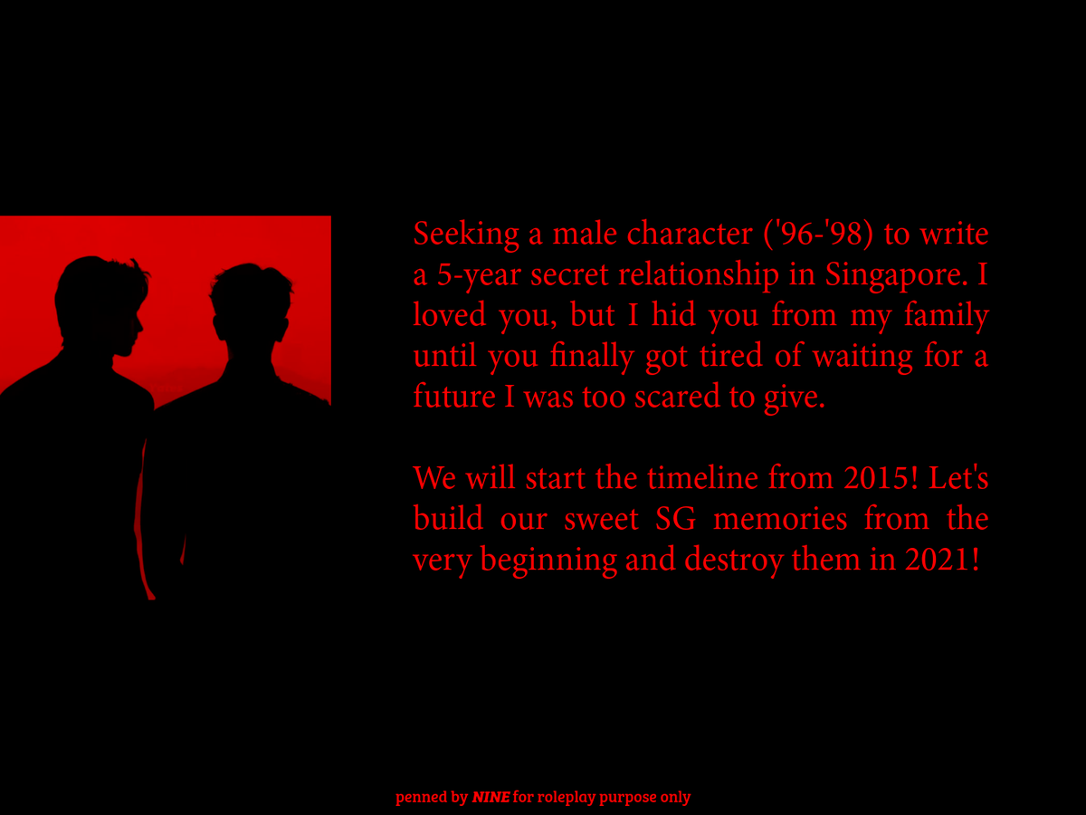 bleedignheart's tweet photo. RTs highly appreciated!

I'm offering to build this relationship! If you're interested, just hit me up and let's plan the storyline together!

P.S. The details are still open for discussion! https://t.co/9h2D1K0ve8