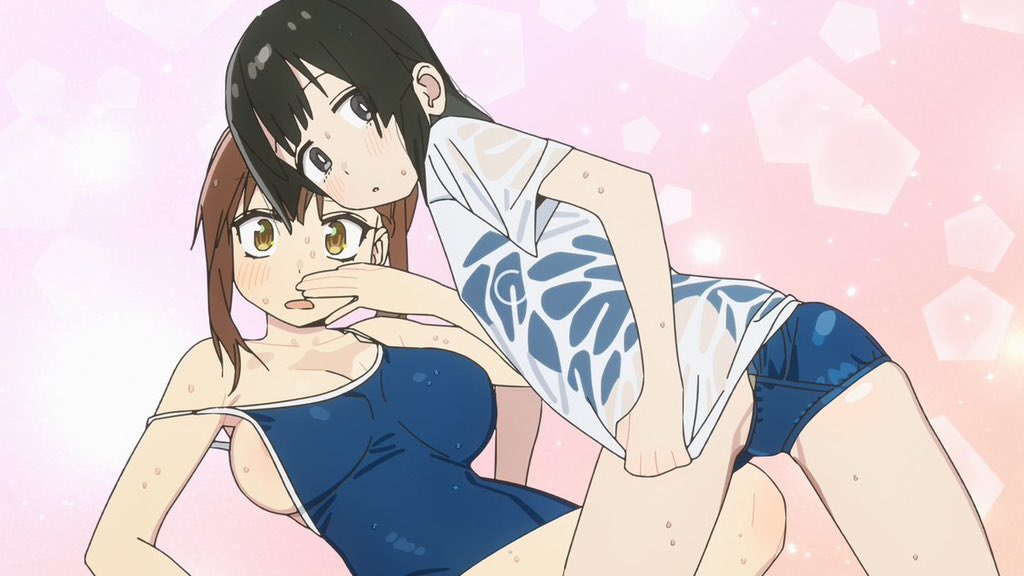 nomisotukae's tweet photo. #アニメ生穴る　3話
⭐️⭐️⭐️⭐️

会長がかわいい
教えたいのに取られちゃう
保健体育が得意
水着も大揺れw

有栖もかわいい
こまろは家庭科のケーキを渡したいのに渡せないのかわいい
好きになりました

たんは嫌なので、TKBは有栖のだと思うことにした
なぜ水泳部のTKBはOK?
規制解除版 https://t.co/XRVAsowlYx