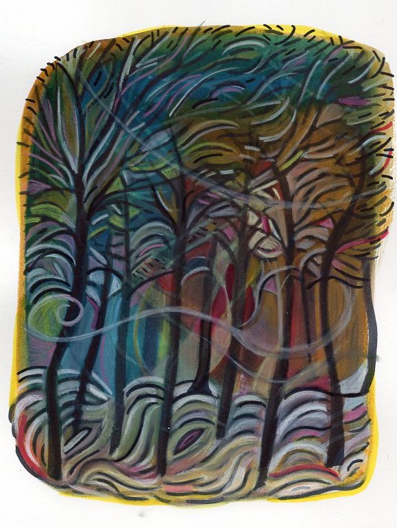 drawstuff's tweet photo. #sundaytrees #windygales #wavescrashing #autumn #nancycarlsonstudios https://t.co/2zmTnJfiLp