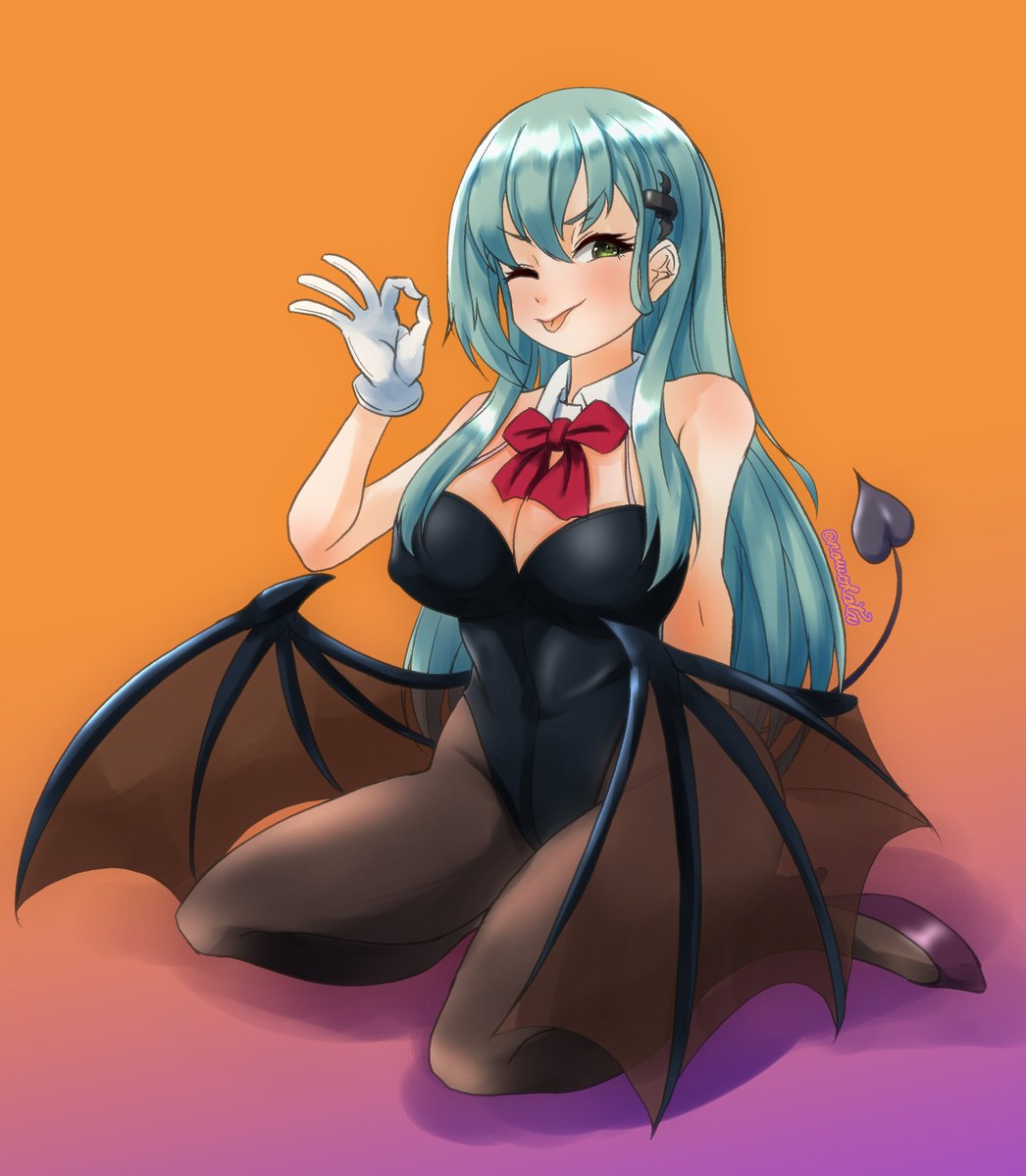 nawohata's tweet photo. サキュバ鈴谷！
#艦これ https://t.co/G8psAEmVQY