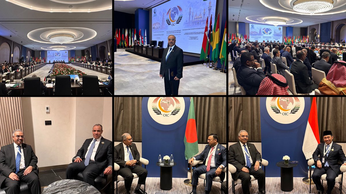 D8SecGen's tweet photo. Privileged to participate in the 52nd Session of the OIC Council of Foreign Ministers (CFM)  in Baghdad, at the invitation of the OIC Secretary-General. Held under the theme “Dialogue and Solidarity: Two Fundamental Pillars for Promoting Peace and Sustainable Development,” the Session underscores the importance of international cooperation and collective action.

On the sidelines, I had the opportunity to hold bilateral meetings with H.E. Dr. Badr Abdelatty, Minister of Foreign Affairs, Emigration and Egyptian Expatriates of Egypt; H.E. Mr. Humaiun Kobir, State Minister for Foreign Affairs of Bangladesh; and H.E. Mr. Muhammad Anis Matta, Vice Minister of Foreign Affairs of Indonesia.

Our exchanges centred on progress being made in the D-8 sectoral cooperation processes; the schedule of Ministerial meetings and other significant activities in the lead-up to the 12th D-8 Summit in Indonesia in early 2027; and the Organisation’s steadily growing external relations. Specifically, we reviewed matters related to expanding D-8 trade and investment, strengthening economic integration, and advancing practical cooperation for shared prosperity.

Indeed, the CFM offering great opportunity to proactively pursue diplomatic outreach, deepen ties with regional and international partners, and enhance efforts to translate  shared priorities into tangible results for Member States.

@OIC_OCI @MOFAEGYPT @BDMOFA @Kemlu_RI

#D8 #OIC #52ndCFM #EconomicCooperation