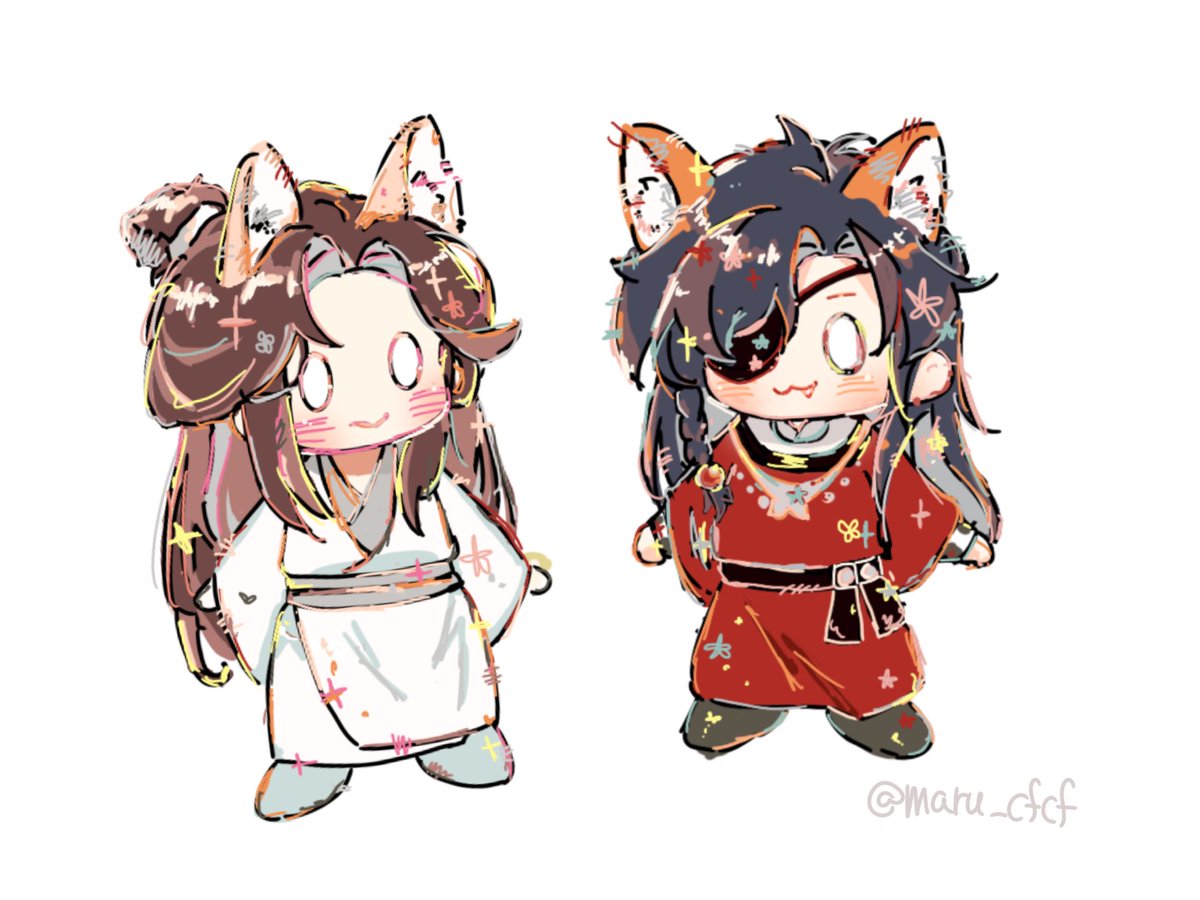 maru_cfcf's tweet photo. #TGCF #花怜　#イラスト

キラキラ https://t.co/ga3au1aHod