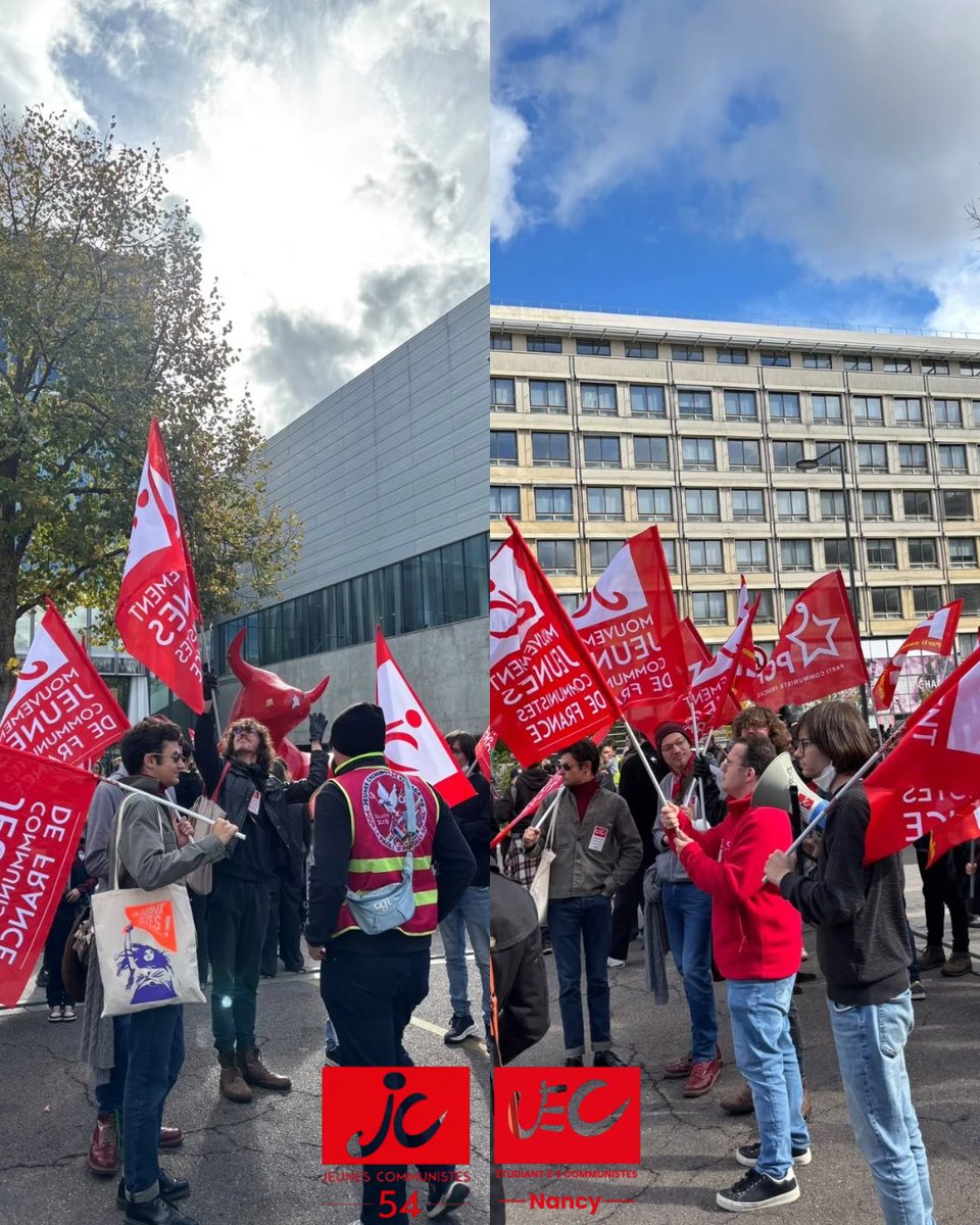 mjcf_54's tweet photo. 🔴 Nouvelle journée de mobilisation massive, le gouvernement devra reculer et sera contraint d’écouter la colère et les revendications justes et légitimes du pays

On se retrouve en grève et en manifestation le 5 novembre pour faire plier le patronat et le gouvernement ✊ https://t.co/a1txiJefB4