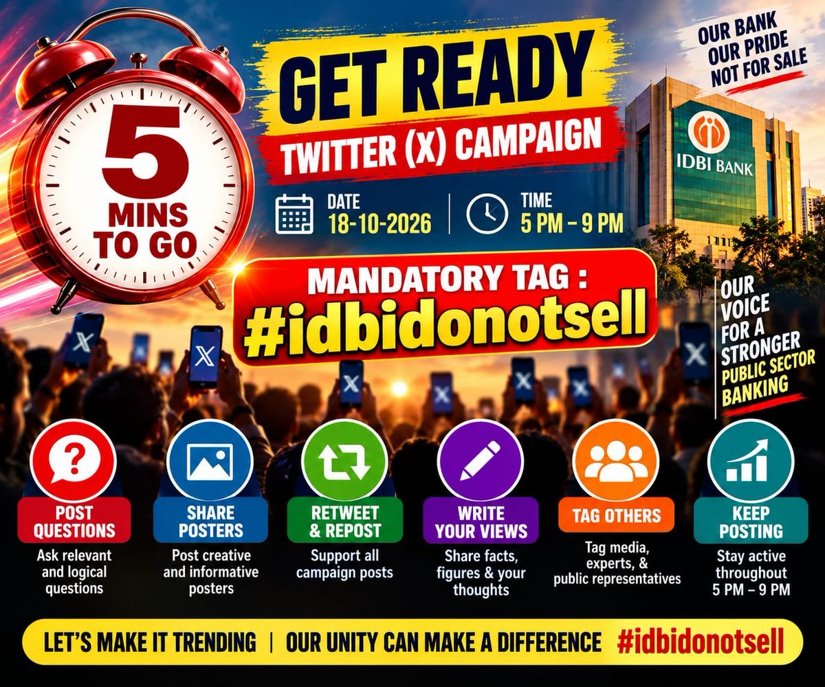 jatindelu's tweet photo. #IDBINOTFORSALE https://t.co/03UZzsopkF