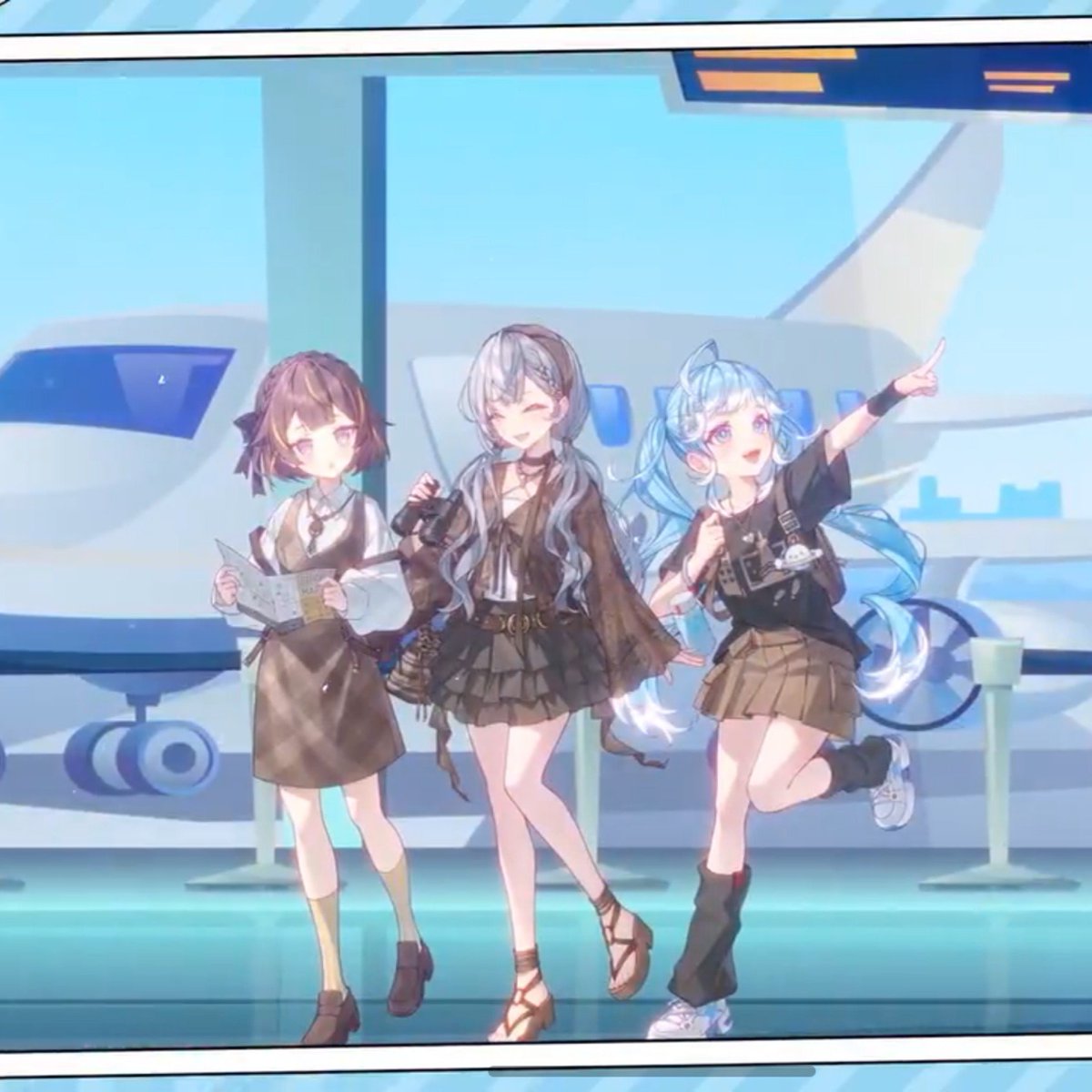 HeyLukiHere's tweet photo. THE ARTSTYLE, HAIRSTYLES, &amp; FASHION SENSE R SO GOOD OMG THIS HAS BECOME MY FAVE HOLOID FULL UNIT KEY VISUAL SO FAR 😭 ❤️ AS A FANGIRL IM AM VERY SATISFIED 😭❤️

MY OSHI OLLIE ESPECIALLY LOOKS SO CUTE I'M SO HAPPY 😭❤️

I like how their outfits r color coordinated per-group too 😭 https://t.co/P5C64jqj4x
