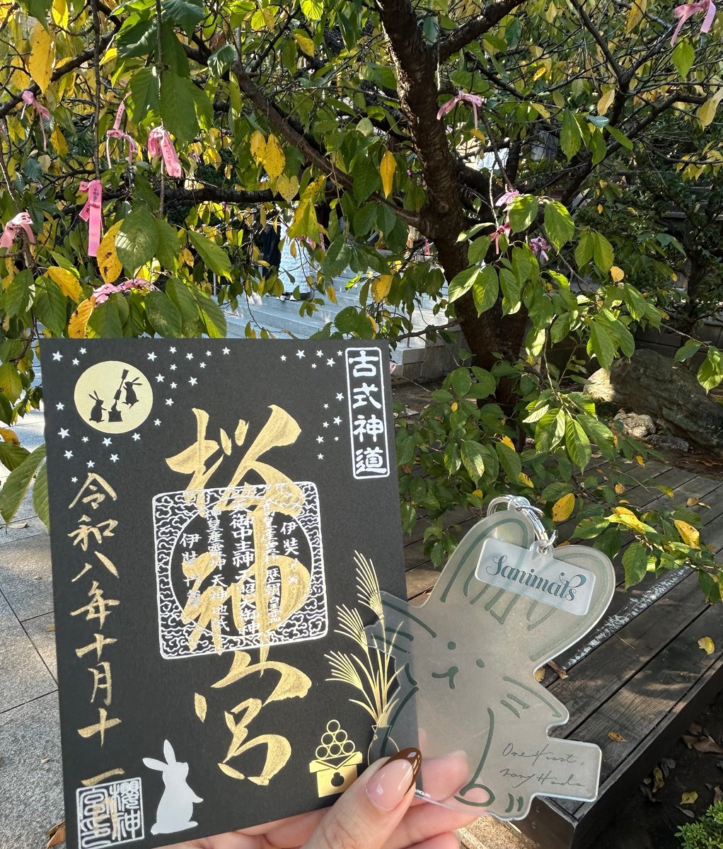 kiita6's tweet photo. 桜神宮のお月見デザイン🐰🌕 https://t.co/bMRPaLUm90