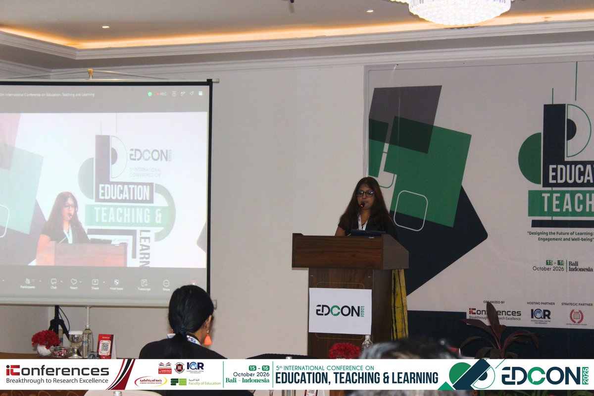 conferences_i's tweet photo. 🎓 A memorable opening to #EDCON2026!

The 5th International Conference on Education, Teaching &amp; Learning was inaugurated on 15 October in Bali, bringing global educators and researchers together. 🌏

📸 Highlights from the opening ceremony!
https://t.co/ODyTf60gUQ https://t.co/bmjCC8MV4J