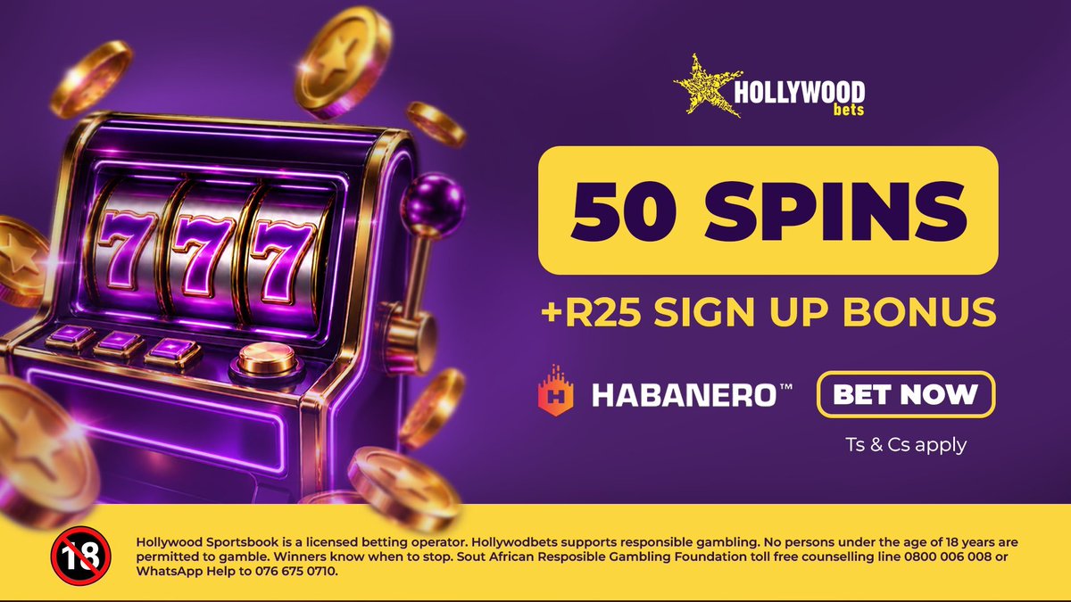 Kents_Mofat's tweet photo. Register your account with Hollywoodbets 

Use link below for R25 signup bonus + 50 Free Spins. 🎁

Link: https://t.co/J51Zder11j
HollywoodbetsSignUp #HollywoodbetsSignUp HollywoodBets #HollywoodBets 
Ts&amp;Cs apply | Bet responsibly. https://t.co/dUo3hzrHJR