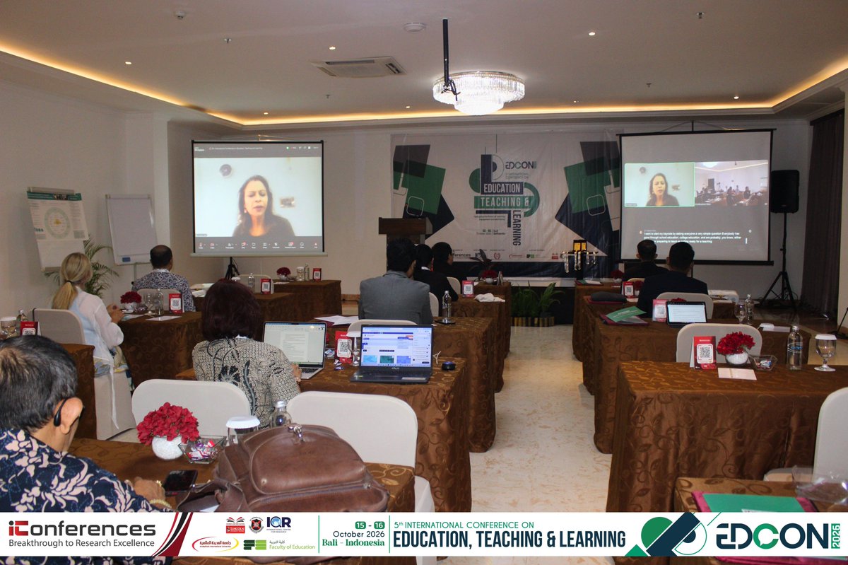 conferences_i's tweet photo. 🎓 Another engaging keynote at #EDCON2026!

Prof. (Dr.) Kakoli Sen from IIM Sambalpur, Delhi Campus, India 🇮🇳 shared valuable insights and inspired interactive discussions among our global participants.

📸 Highlights from Bali!
https://t.co/Kex4o3ZszL

#Education #EDCON2026 https://t.co/rbEvmiFdVI
