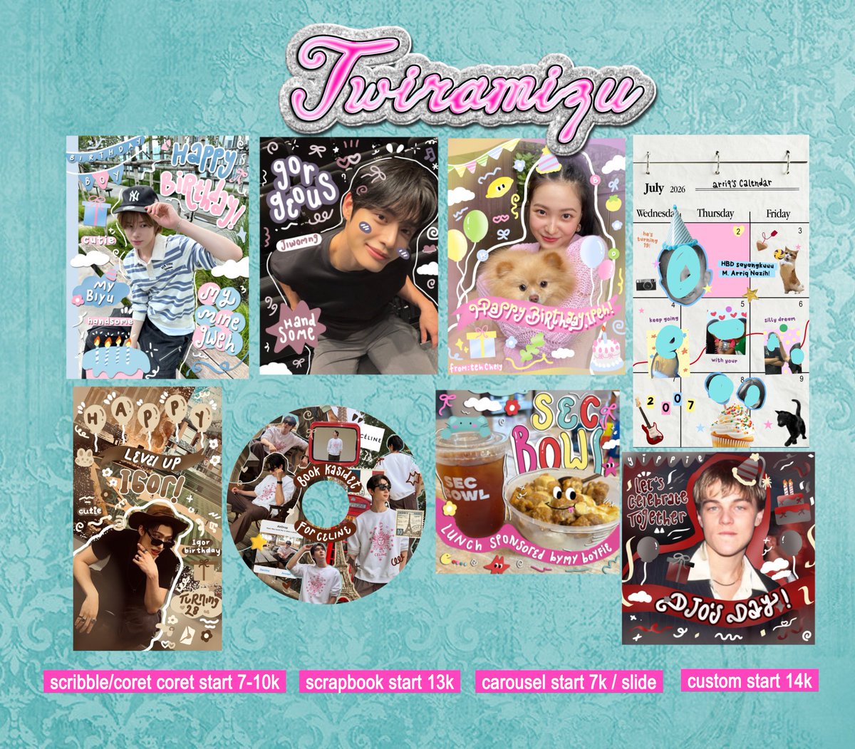 twiramizu's tweet photo. 🛋💬 ♪help repost thank uu !33

haloo aku open commission buat scribble, corat-coret, scrapbook, carousel &amp; bisa custom jugaa :3 result lebih lengkapnya bisa cek kesini https://t.co/AsLC2JNqFF

#bealanja https://t.co/BKbbpzTZxE